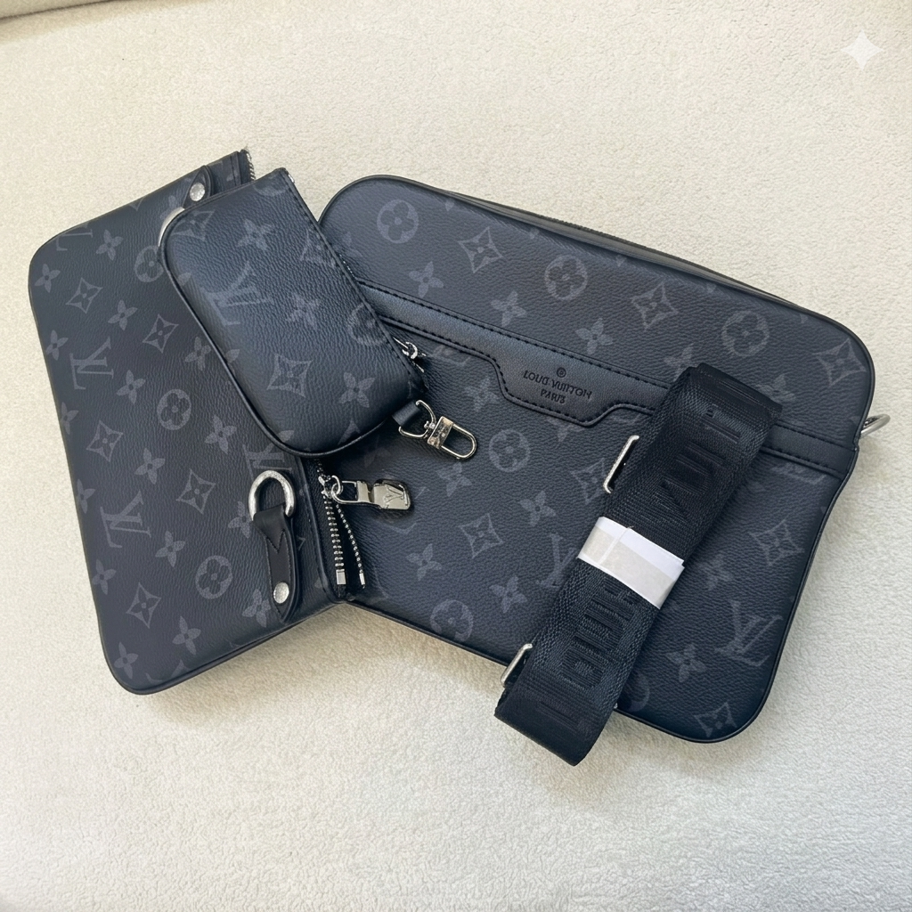 Louis Vuitton Trio Messenger Bag Monogram Eclipse