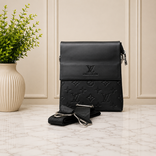 Louis Vuitton Monogram Embossed Leather Messenger Bag