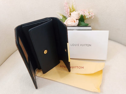 Louis Vuitton Monogram Flap Wallet with LV Lock