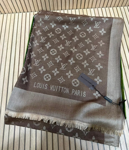 Louis Vuitton Monogram Fringe Shawl