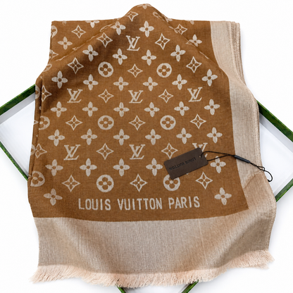 Louis Vuitton Monogram Silk Shawl