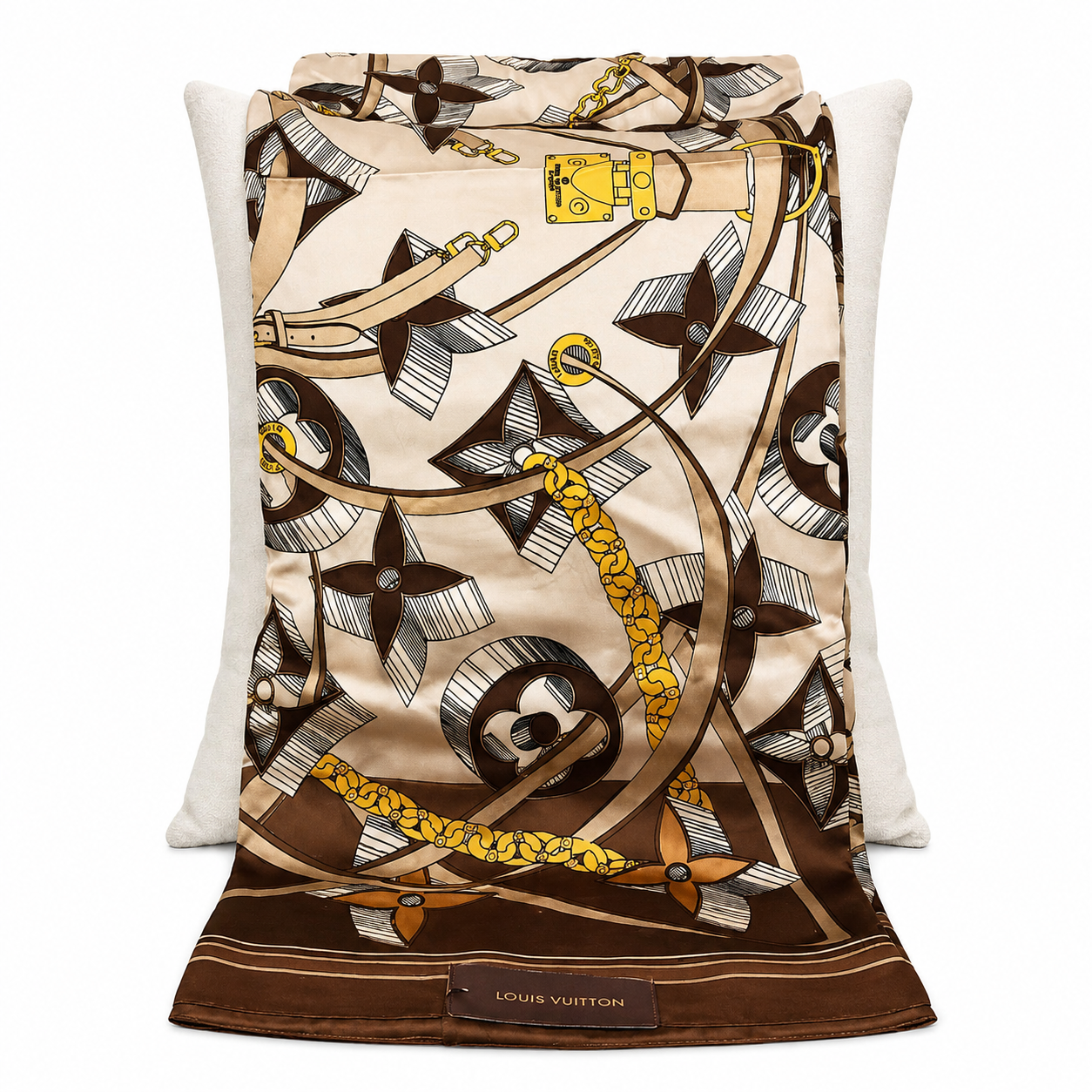 Louis Vuitton Monogram Silk Square Scarf