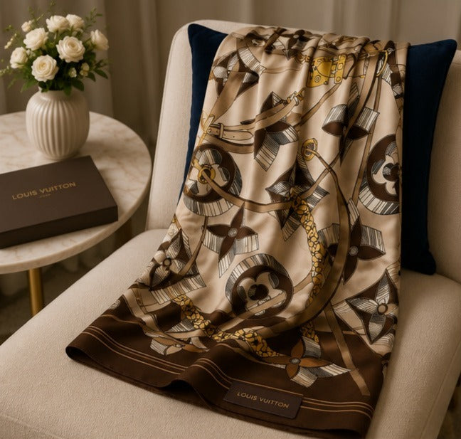 Louis Vuitton Monogram Silk Square Stole
