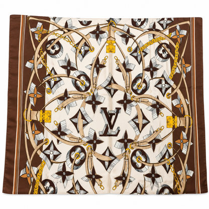 Louis Vuitton Monogram Silk Square Scarf