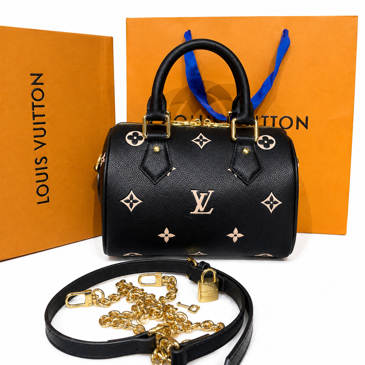 Louis Vuitton Monogram Speedy Mini Boston Bag
