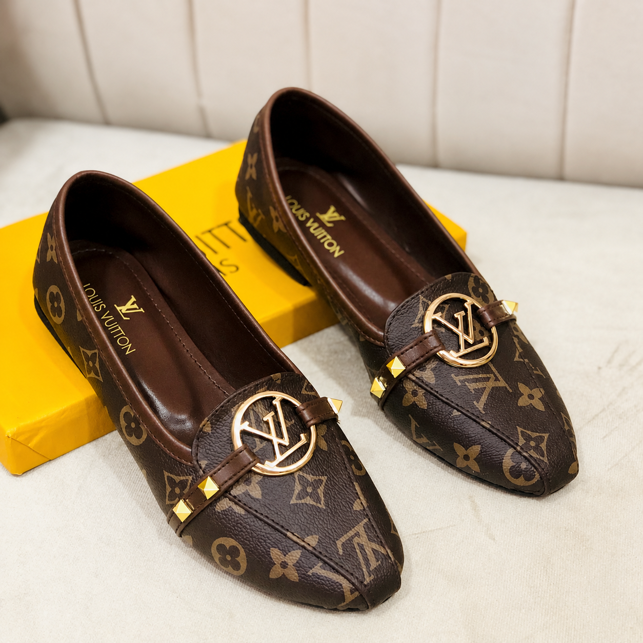 Louis Vuitton Monogram Statement Buckle Loafers