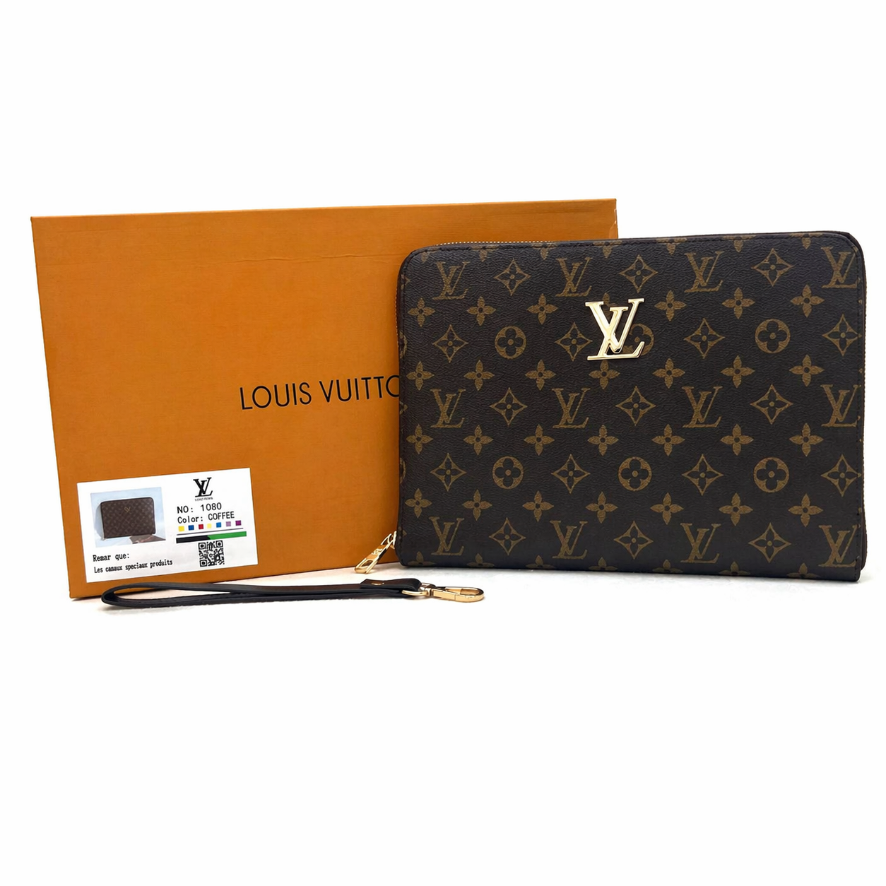 Louis Vuitton Monogram Zip Clutch