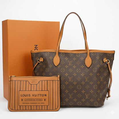 Louis Vuitton Neverfull GM Monogram Tote Bag With Removable Pouch