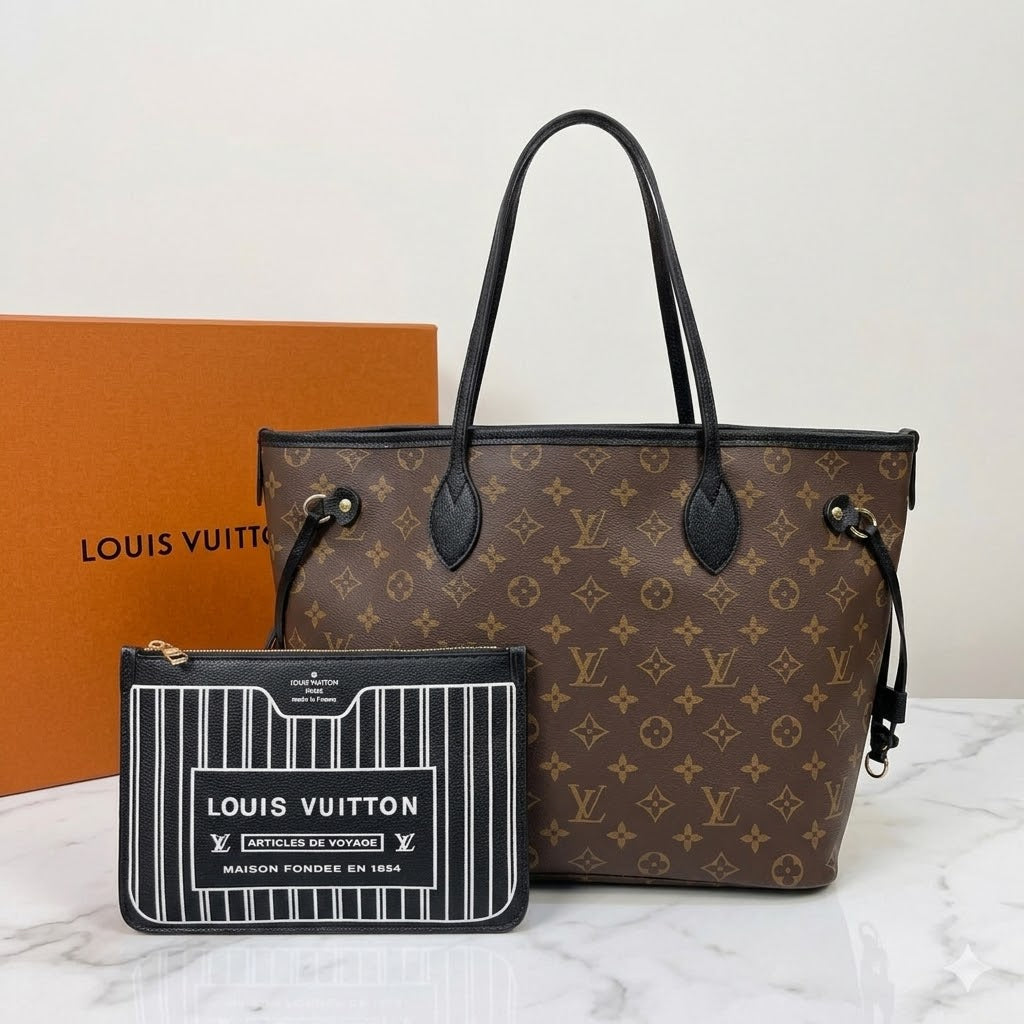 Louis Vuitton Neverfull GM Monogram Tote Bag With Removable Pouch