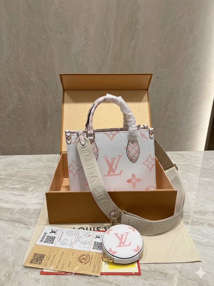 Lo-uis Vuitton Style Monogram Mini Tote Bag