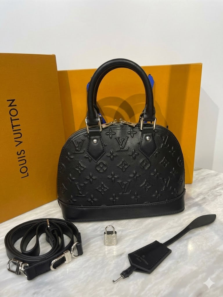 Lo-uis Vuitton Alma BB Monogram Empreinte Leather Handbag (Exclusive edition)