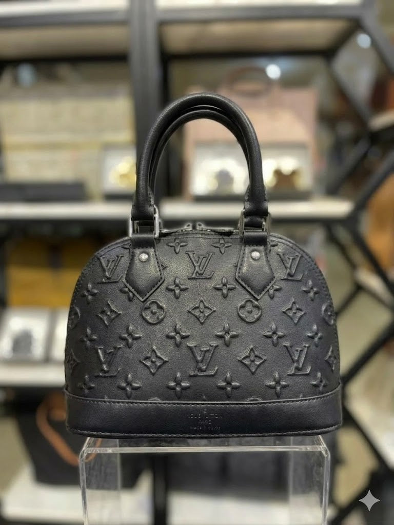 Lo-uis Vuitton Alma BB Monogram Empreinte Leather Handbag (Exclusive edition)