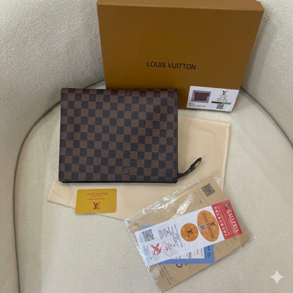 Louis Vuitton Damier Ebene Zipper Pouch