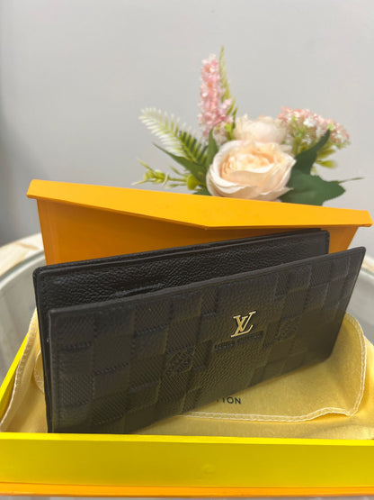 Lo-uis Vuitton Damier Embossed Long Wallet Style
