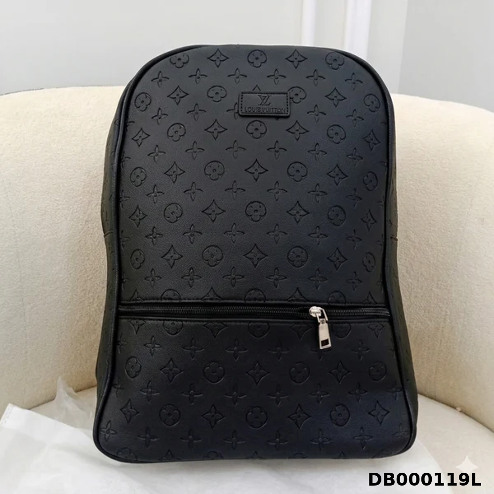 Louis Vuitton Monogram Embossed Leather Backpack – Classic Black Edition