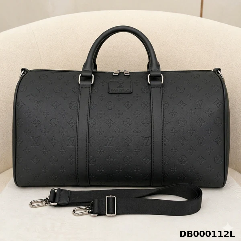 Louis Vuitton Monogram Embossed Leather Duffle Bag