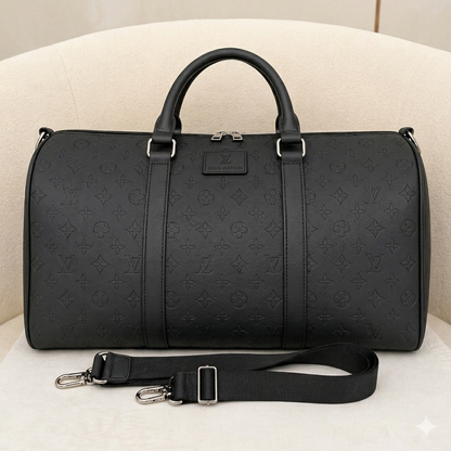 Louis Vuitton Monogram Embossed Leather Duffle Bag