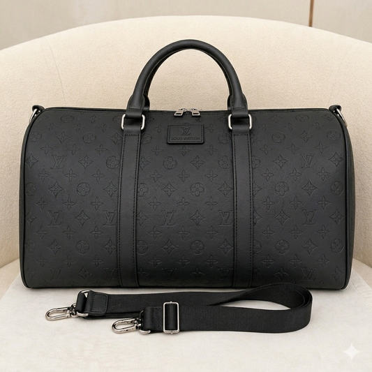 Louis Vuitton Monogram Embossed Leather Duffle Bag
