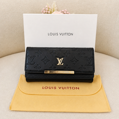 Louis Vuitton Monogram Flap Wallet with LV Lock