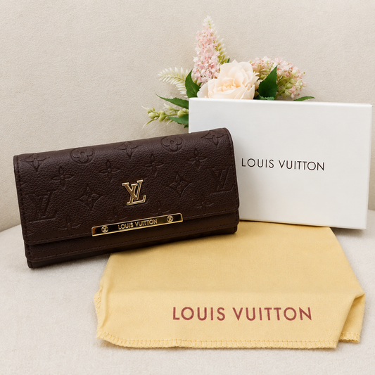 Louis Vuitton Monogram Flap Wallet with LV Lock