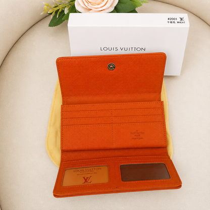 Louis Vuitton Monogram Flap Wallet with LV Lock