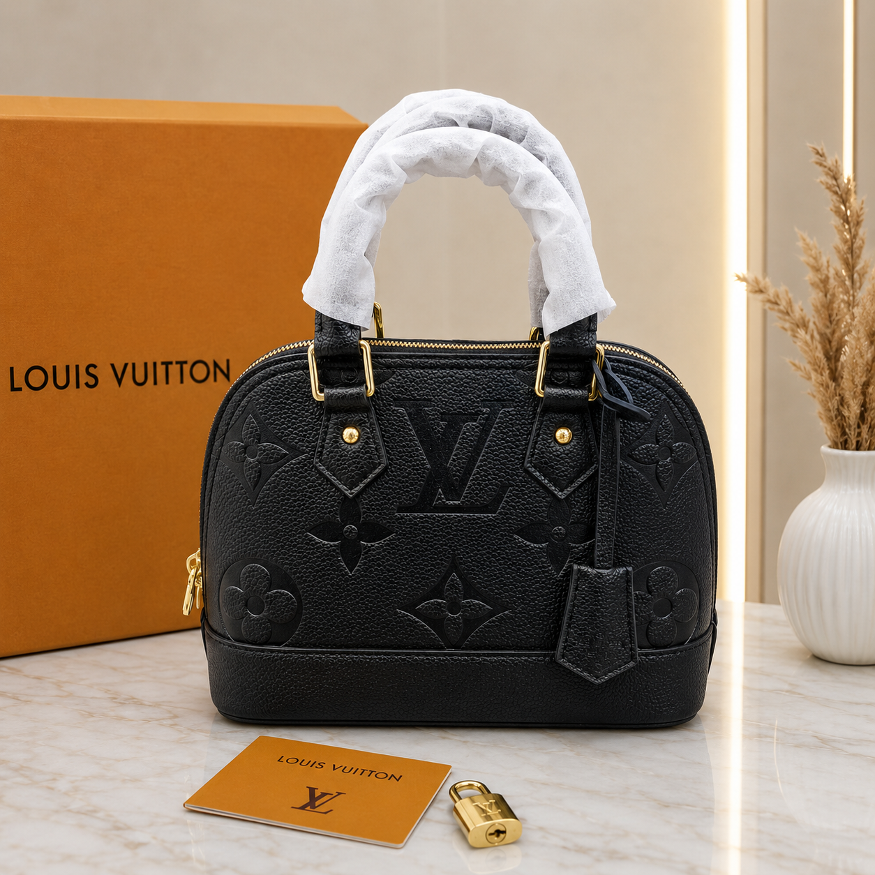 Louis Vuitton Neo Alma BB – Black Monogram Empreinte Leather
