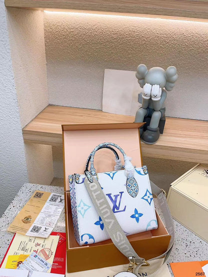 Lo-uis Vuitton Style Monogram Mini Tote Bag