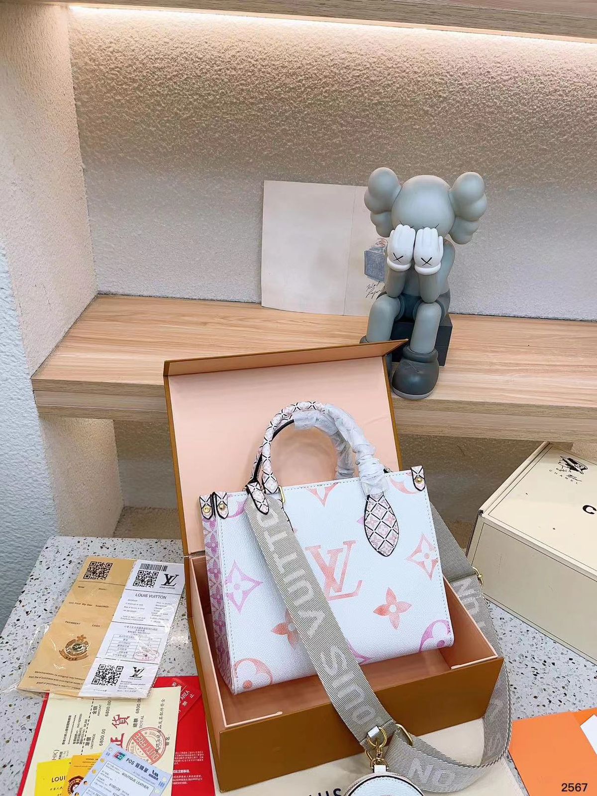 Lo-uis Vuitton Style Monogram Mini Tote Bag