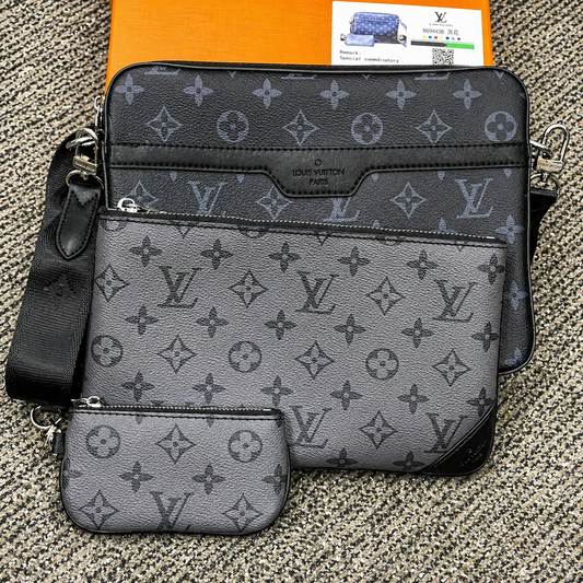 Louis Vuitton Trio Messenger Bag Monogram Eclipse