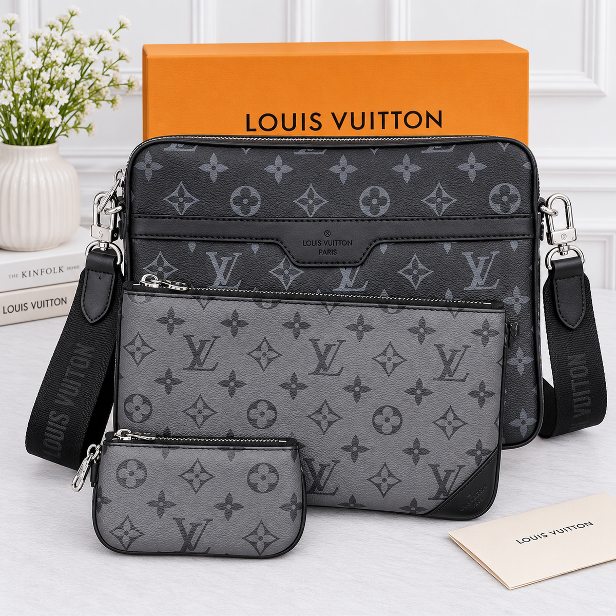 Louis Vuitton Trio Messenger Bag Monogram Eclipse