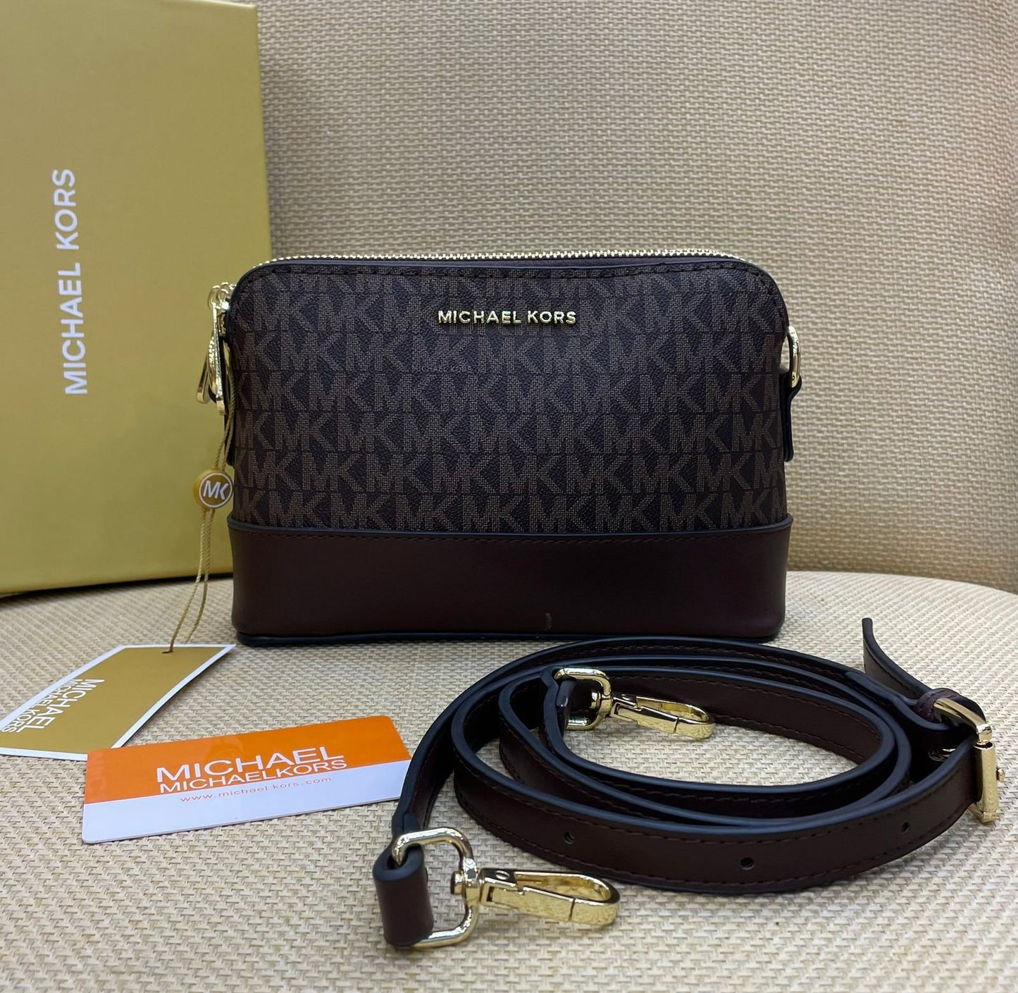 Michael Kors Signature Dome Crossbody Bag