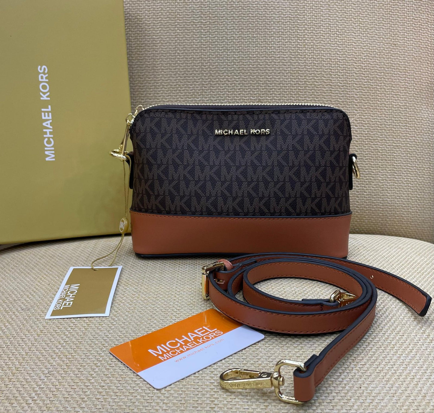 Michael Kors Signature Dome Crossbody Bag