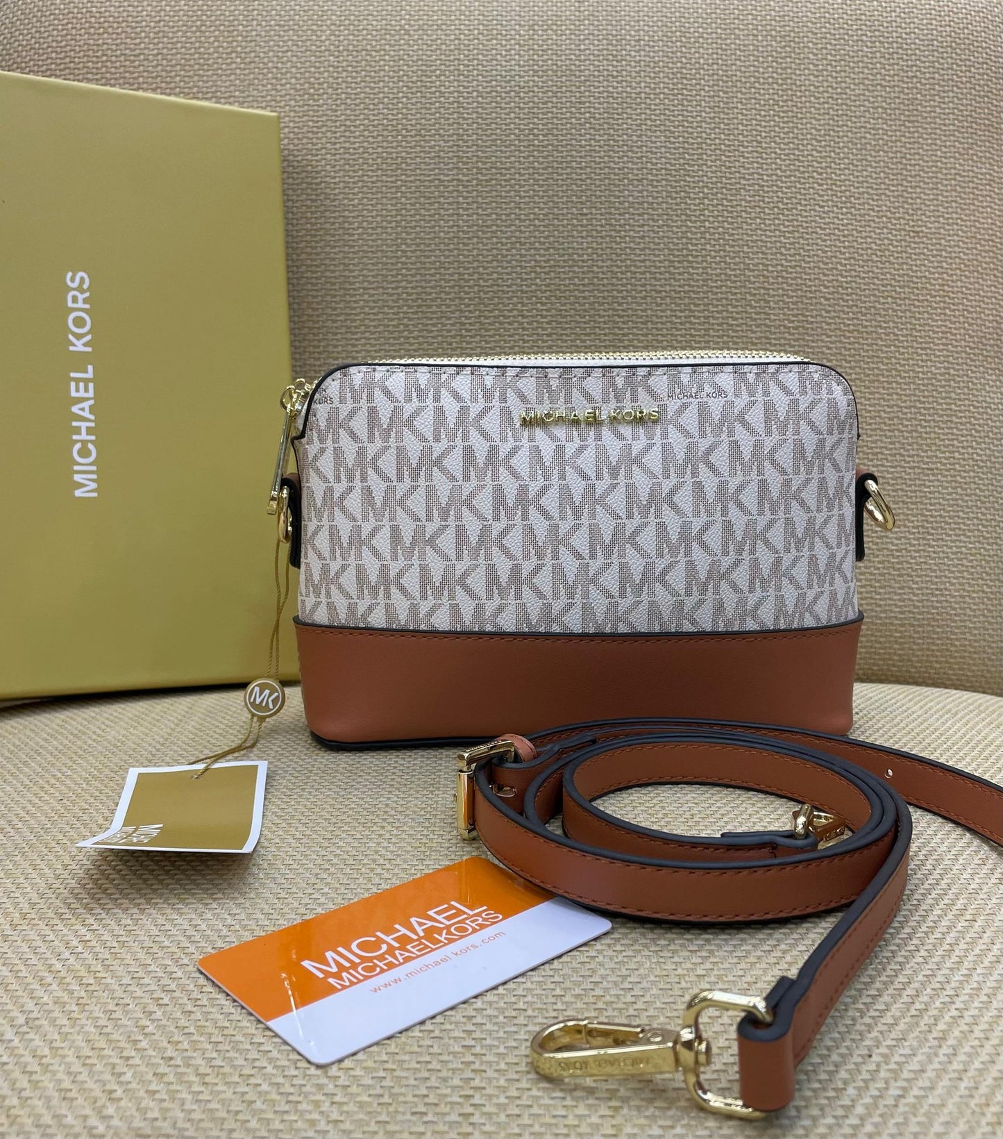 Michael Kors Signature Dome Crossbody Bag
