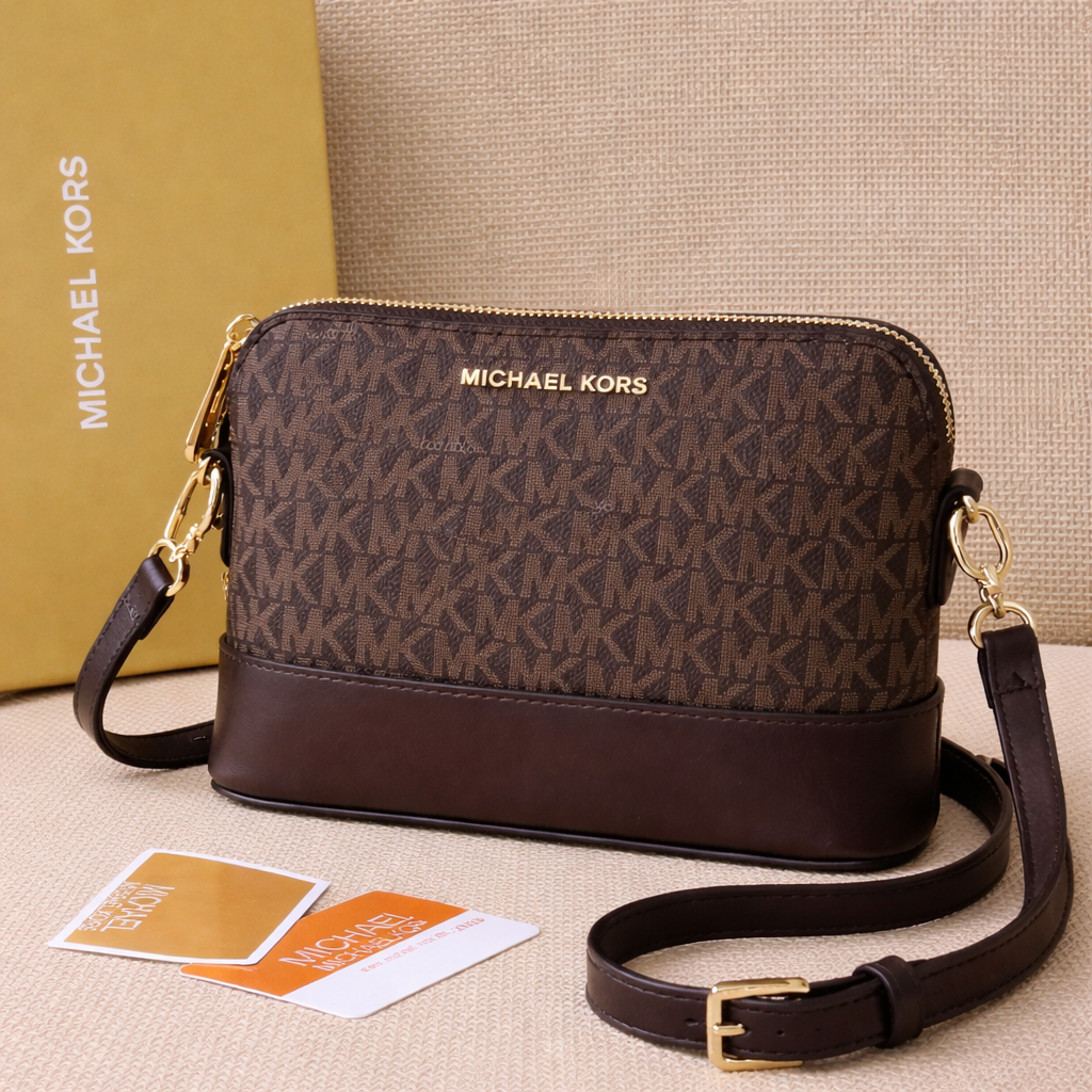 Michael Kors Signature Dome Crossbody Bag