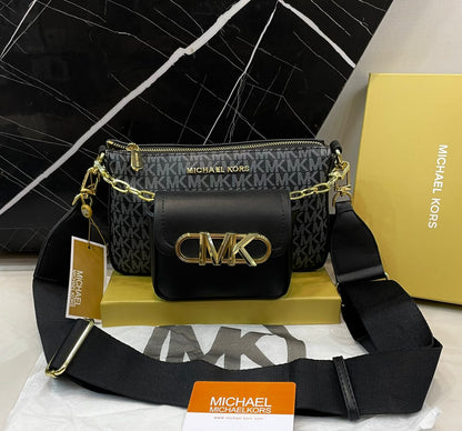 Michael Kors MK Logo Multi-Pouch Crossbody Bag