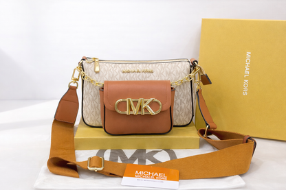 Michael Kors MK Logo Multi-Pouch Crossbody Bag