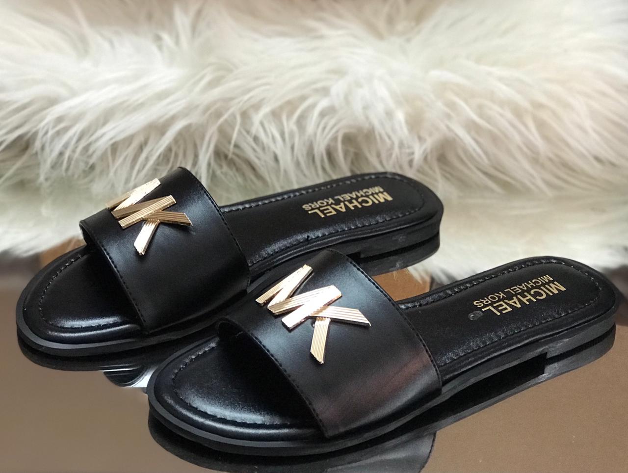 Michael Kors MK Logo Slide Sandals