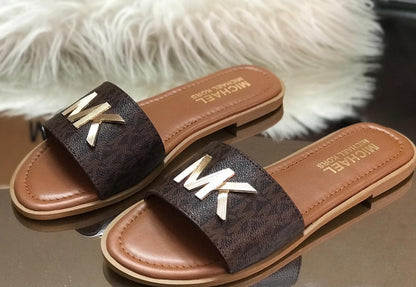 Michael Kors MK Logo Slide Sandals