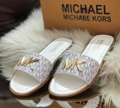Michael Kors MK Logo Slide Sandals