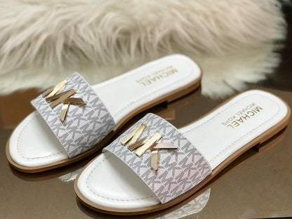 Michael Kors MK Logo Slide Sandals