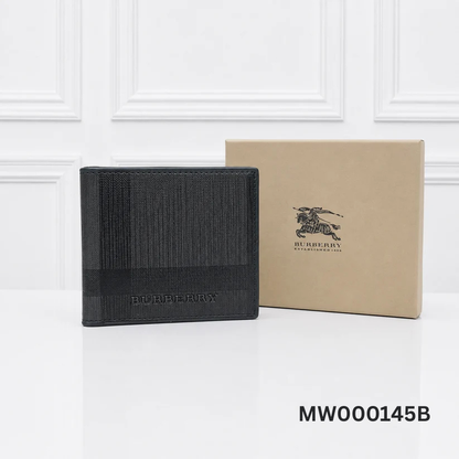 Burberry Embossed Check Bifold Wallet