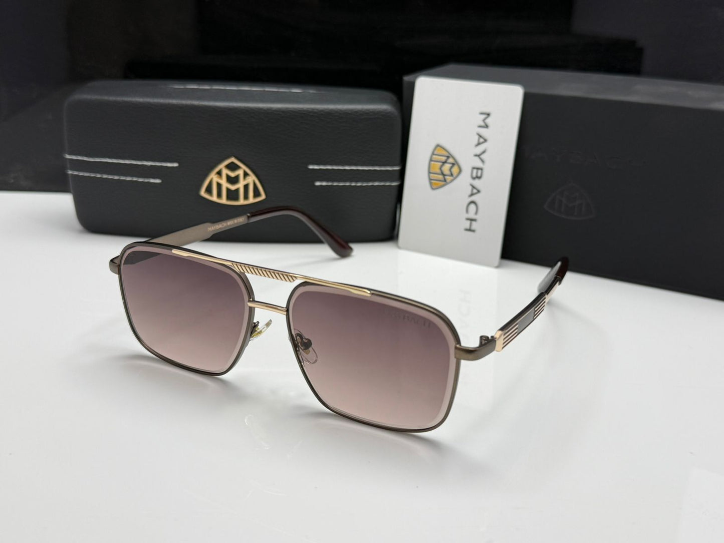 Maybach Square Metal Sunglasses