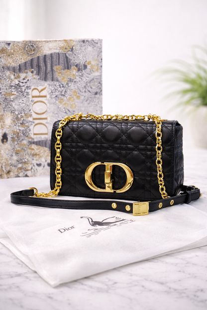 Dior Caro Medium Flap Bag (Cannage Quilted)