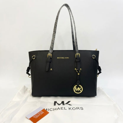 Michael Kors Charlotte Large Saffiano Leather Top-Zip Tote Bag