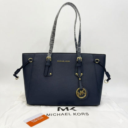Michael Kors Charlotte Large Saffiano Leather Top-Zip Tote Bag