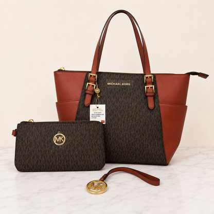 Michael Kors Charlotte Large Top-Zip Tote Bag