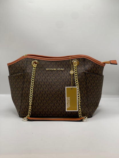 Michael-Kors Jet Set Chain Shoulder Tote (MK Signature Canvas)