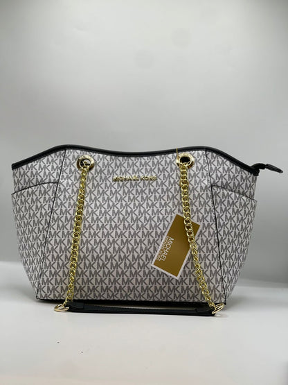 Michael-Kors Jet Set Chain Shoulder Tote (MK Signature Canvas)