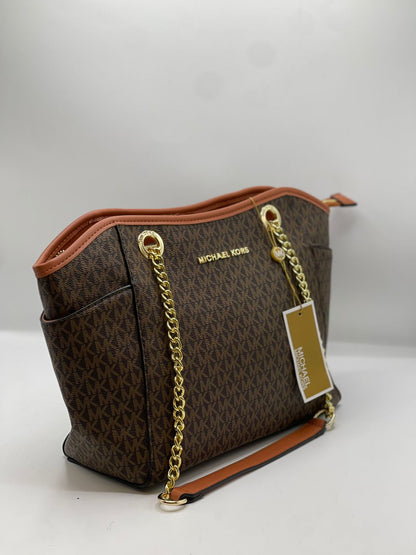 Michael-Kors Jet Set Chain Shoulder Tote (MK Signature Canvas)