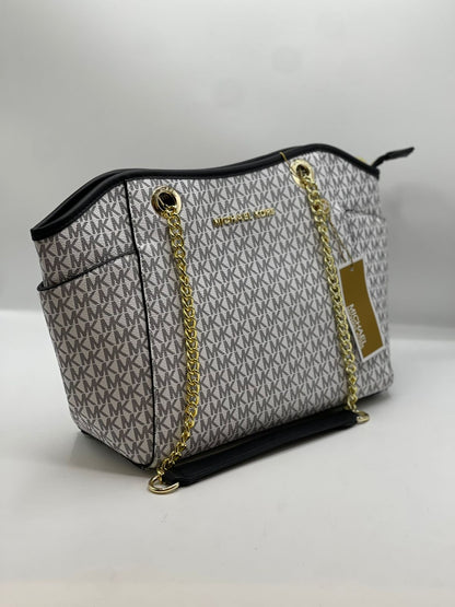 Michael-Kors Jet Set Chain Shoulder Tote (MK Signature Canvas)